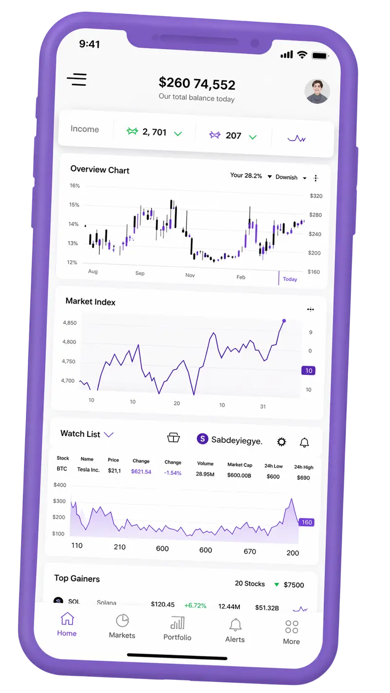 Virgin AI trading platform on mobile